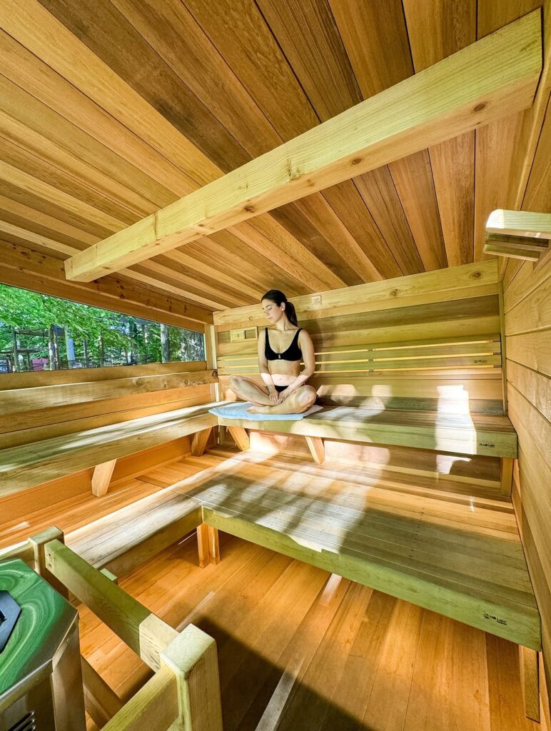 Scandinave Spa review: Dry steam rooms are among the facilities in this spa.